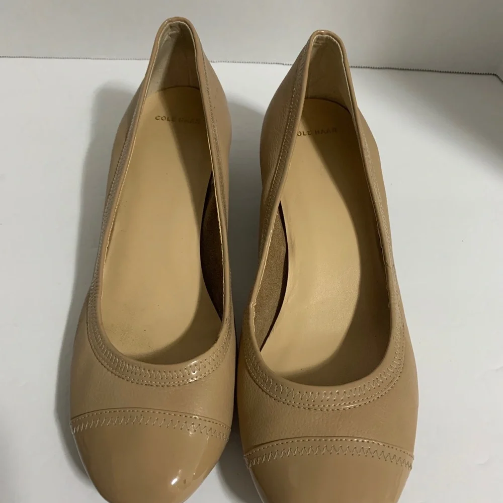 Cole Haan Womens Shoes‎ Espadrille Closed Toe Wedge Pumps Beige Size 10.5B